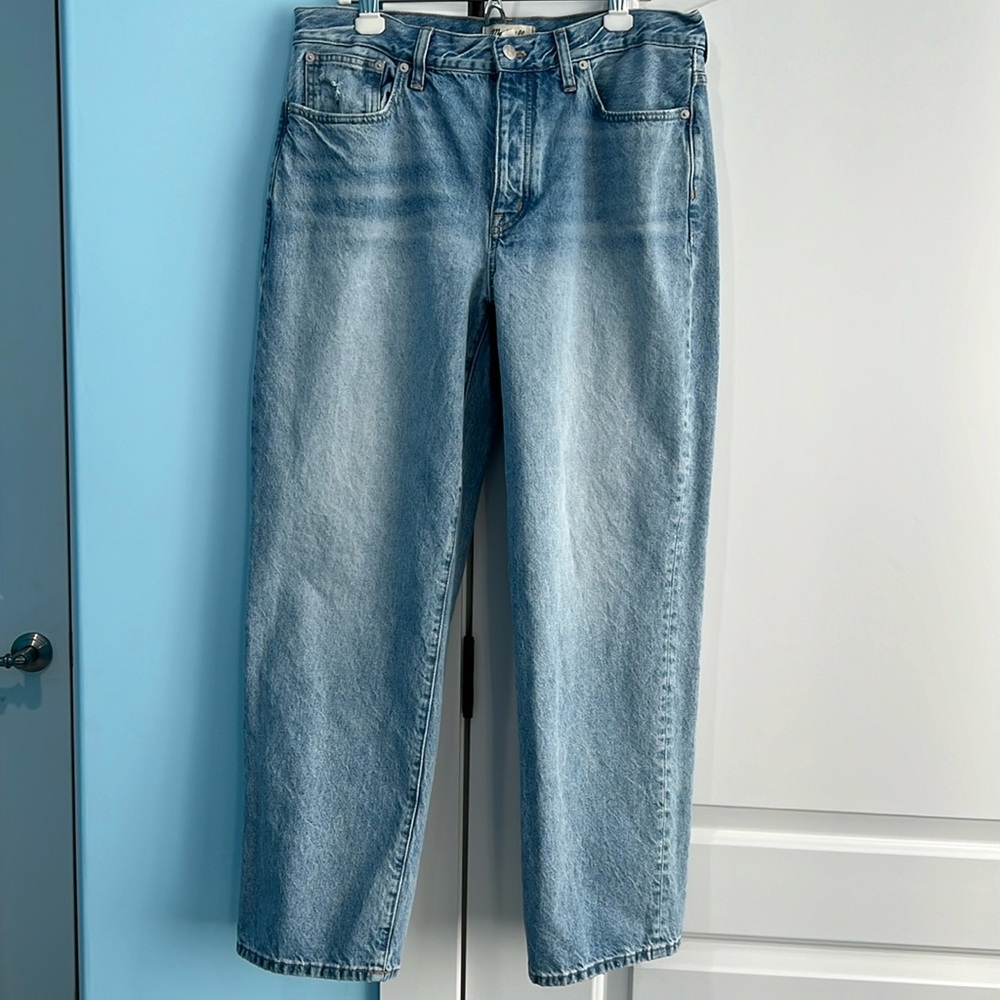 Madewell low slung straight jeans size 30